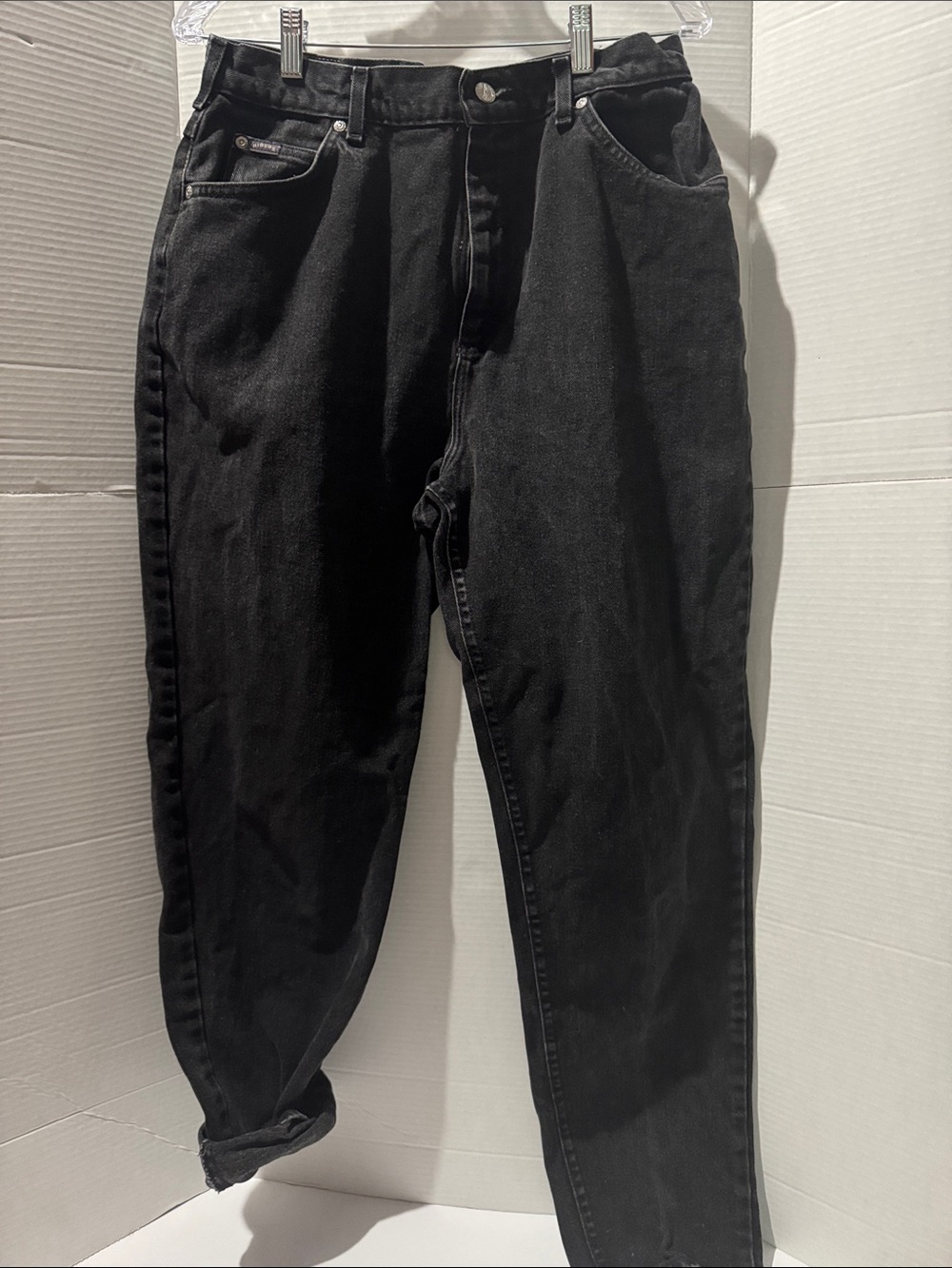 Vintage Black High Waisted Mom Jeans